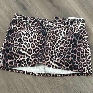 PacSun Leopard Print Mini Skirt